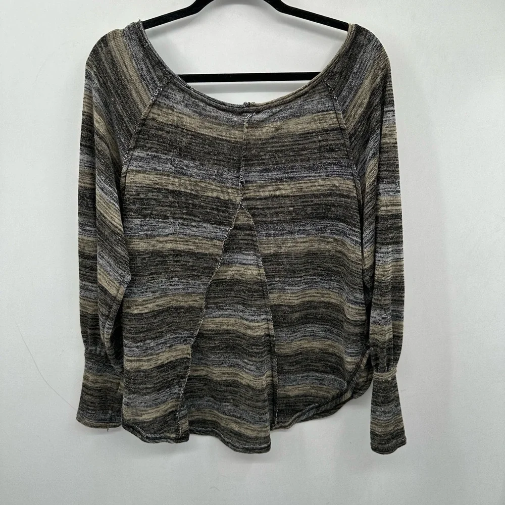 WE THE FREE Carolina Haaci marled oversized Boho natural lightweight sweater. XS - Picture 3 of 10